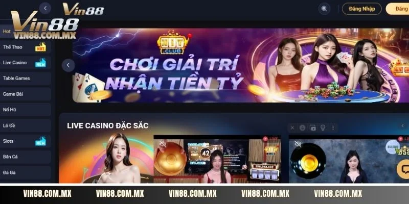 VIN88 là thương hiệu cá cược được nhiều người chơi yêu thích